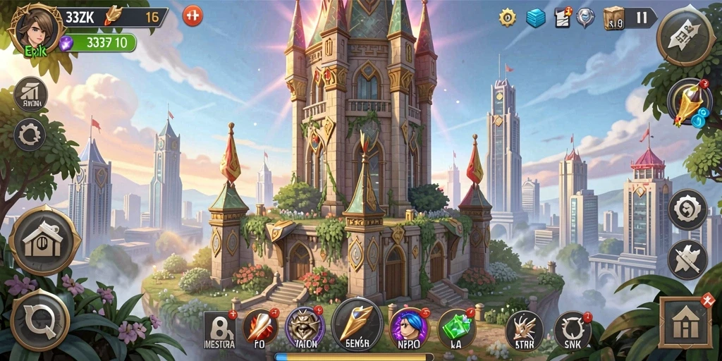 Gameplay intens di 33ZK dengan pertahanan menara yang strategis.