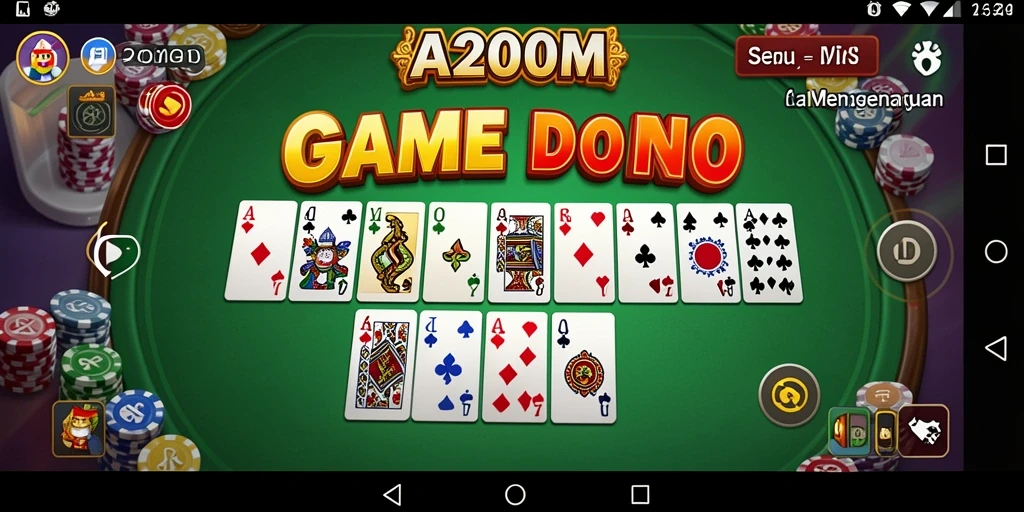 Screenshot gameplay A200M menunjukkan keseruan bermain Domino.