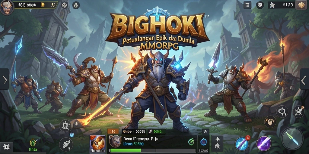 Tampilan gameplay BIGHOKI yang menakjubkan dan penuh aksi.