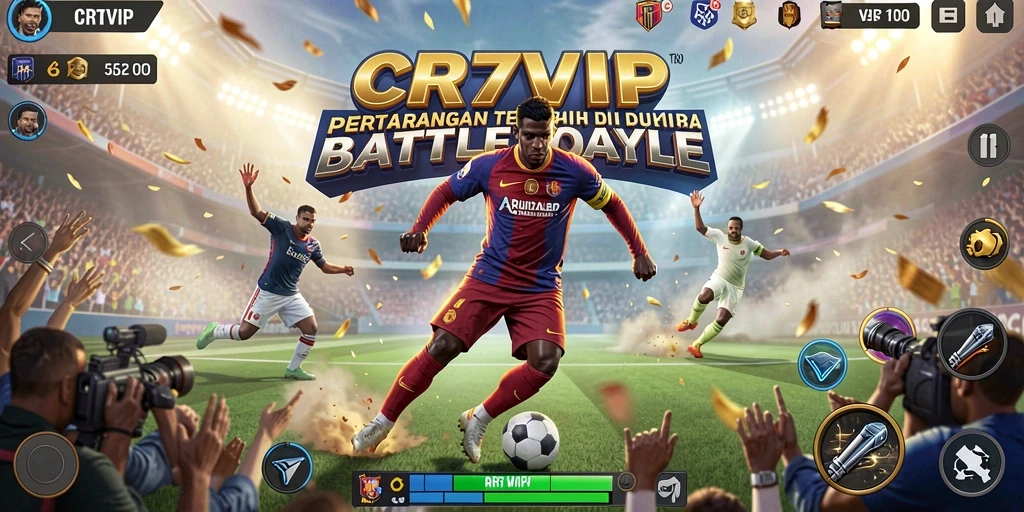 Tampilan gameplay mendebarkan di CR7VIP dengan aksi pertarungan yang intens.