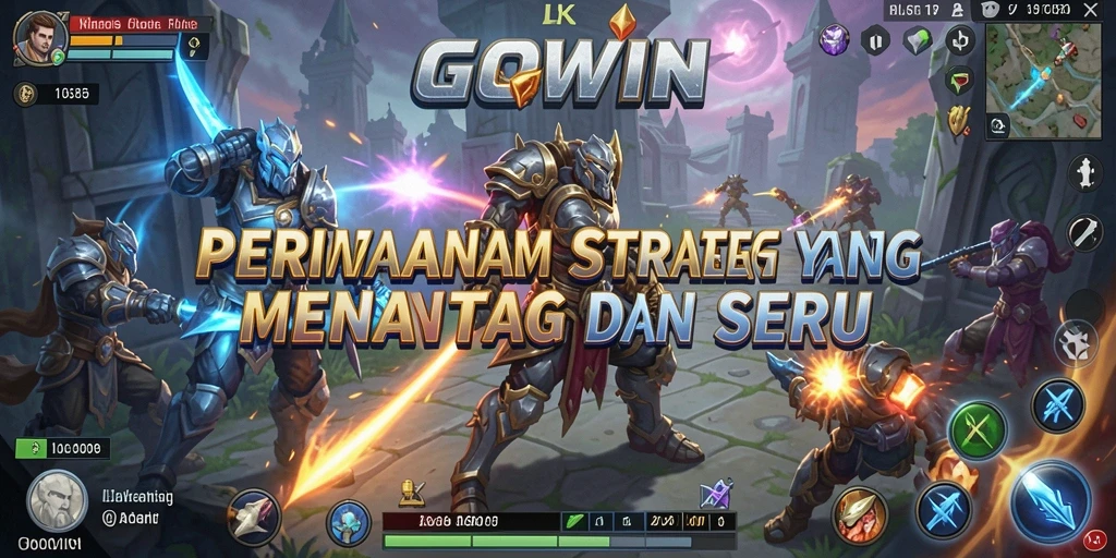 Tampilan gameplay GOWIN yang penuh strategi dan aksi.