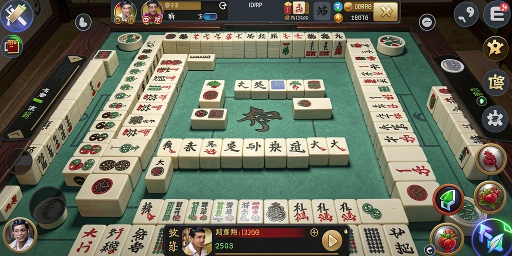 Screenshot utama IDRRP menampilkan gameplay Mahjong yang mendebarkan.