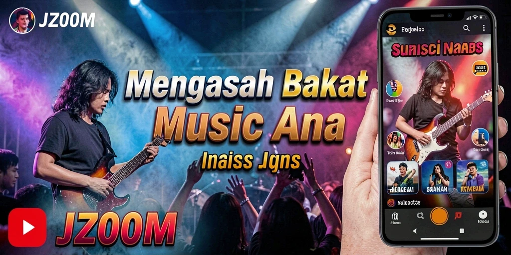 Screenshot J200M menampilkan pengalaman gameplay musik yang menarik.