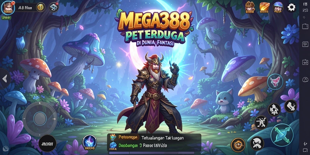 Screenshot gameplay MEGA388 menampilkan aksi seru di dunia fantasi.