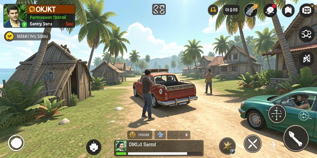 Tangkapan layar OKJKT yang menampilkan keseruan gameplay santai.