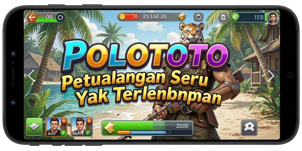 Tampilan gameplay POLOTOTO dengan misi petualangan seru dan grafik menawan.