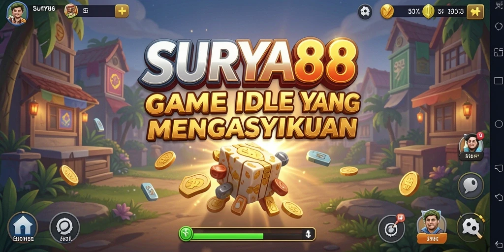 Screenshot gameplay SURYA88 yang menampilkan petualangan seru dalam game Idle.