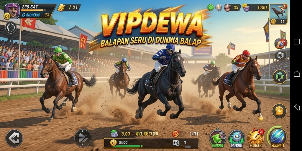 Gameplay seru dalam balapan yang penuh tantangan dan kecepatan.